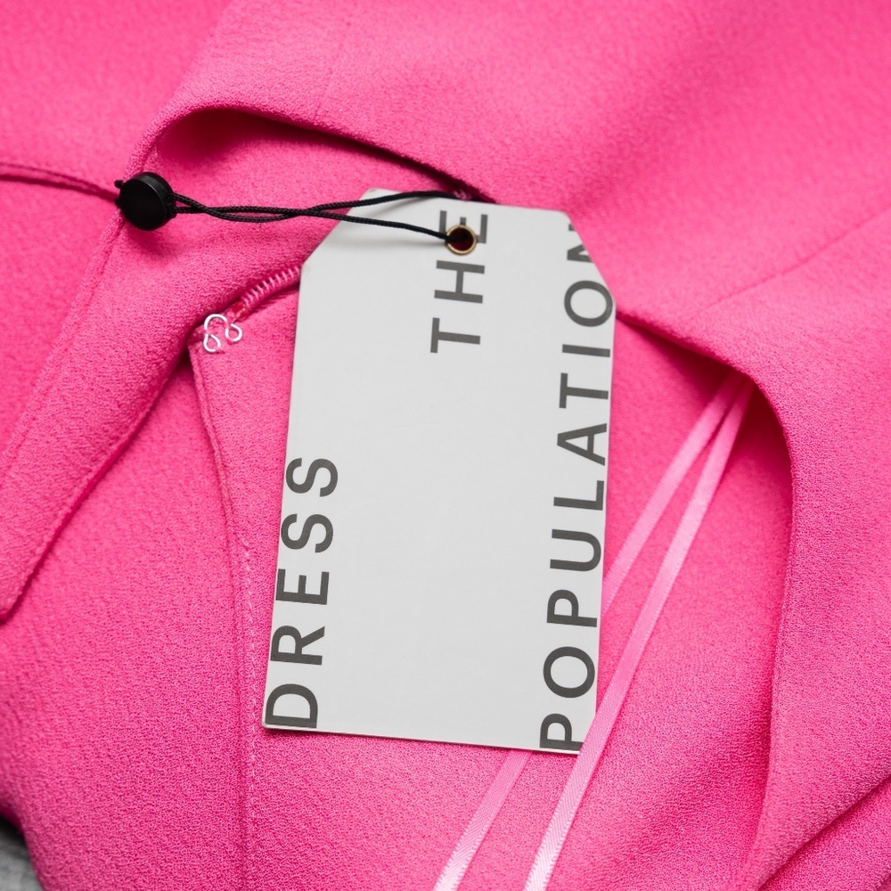 Dress The Population. Iris Slit Crepe Gown. - Picture 15 of 15
